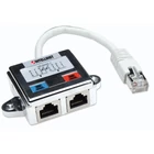 Kép 2/2 - Intellinet 504195 csatlakozó átlakító 2 x RJ45 RJ45 Ezüst, Fehér