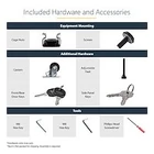 Kép 7/7 - StarTech.com RK1536BKF állvány 15U Szabadonálló állvány Fekete