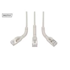 Kép 3/3 - Digitus DK-1632-A-005B Sarokcsatlakozó CAT 6A F-FTP, réz, 0,5 m, szürke
