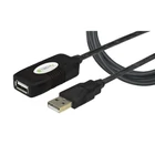 Kép 1/10 - Techly IUSB-REP10TY USB 2.0 Aktív Hosszabbító Kábel USB-A Hím - USB-A Női 10m