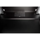 Kép 5/9 - 19" 12U falra szerelhető hálózati szekrény, SOHO PRO 595 x 540 x 400 mm, üvegajtó, fekete, szétszerelt, 60 kg