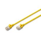 Kép 1/4 - Slim RJ45-RJ45 patch kábel, Cat. 6A, F/FTP, AWG 32/7, LSOH, 1.5 m, sárga