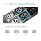 Kép 6/10 - APC APDU10250ME NetShelter Rack PDU Fejlett Mért 3Fázisú 42 Kimenet 11kW 400V