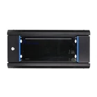 Kép 6/10 - Extralink 4U 600X450 WALL-MOUNTED RACKMOUNT CABINET BLACK Falra szerelhető állvány Fekete