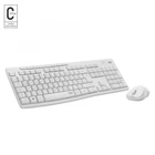 Kép 1/10 - Logitech 920-009824 billentyűzet Egér mellékelve Irodai Vezeték nélküli RF QWERTY Nemzetközi amerikai Fehér