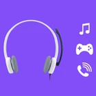 Kép 5/6 - Logitech 981-000350 fejhallgató és headset Vezetékes Fejpánt Iroda/telefonos ügyfélközpont Fehér