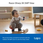 Kép 4/10 - TP-Link Tapo C230 Izzó IP biztonsági kamera Beltéri 2880 x 1620 pixelek Mennyezeti/asztali