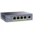 Kép 3/5 - Cudy GS1005P hálózati kapcsoló Gigabit Ethernet (10/100/1000) Ethernet-áramellátás (PoE) támogatása Szürke