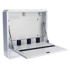 Kép 3/7 - Techly ICRLIM01W2 19" Fali rögzített laptop szekrény polccal - Fehér