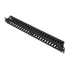 Kép 1/3 - Extralink CABLE MANAGER WITH METAL COVER Kábelkezelő panel
