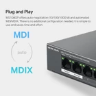 Kép 9/10 - Mercusys MS108GP hálózati kapcsoló Vezérelt Gigabit Ethernet (10/100/1000) Ethernet-áramellátás (PoE) támogatása Fekete