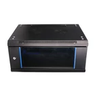 Kép 1/10 - Extralink 4U 600X450 WALL-MOUNTED RACKMOUNT CABINET BLACK Falra szerelhető állvány Fekete