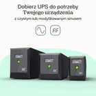 Kép 5/10 - Green Cell UPS 650VA 360W PowerProof szünetmentes tápegység LCD kijelzővel