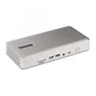 Kép 1/10 - StarTech.com 132UE-TB4USB4DOCK dokkoló állomás és port replikátor Vezetékes Thunderbolt 4 Szürke