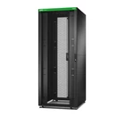 Kép 1/4 - Easy Rack 800mm/42U/800mm tetővel, oldalsó panellel, kerekekkel, lábakkal és 4 konzollal, alj nélkül, fekete