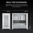 Kép 10/10 - Corsair FRAME 4000D Midi Torony Fehér