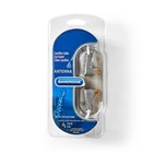 Kép 3/3 - Műholdvevő kábel | F-Quick dugasz, ferde - F-Quick dugasz, ferde | 3,00 m | Fehér