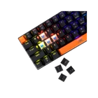 Kép 4/8 - Baracuda DOLPHIN-B/BL-US, BGK-03121B/BL-US, fekete mechanikus gamer billentyűzet kék kapcsolóval, angol
