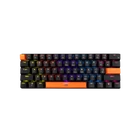 Kép 1/8 - Baracuda DOLPHIN-B/BL-US, BGK-03121B/BL-US, fekete mechanikus gamer billentyűzet kék kapcsolóval, angol