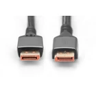 Kép 2/2 - PREMIUM DisplayPort 16K60Hz DP/DP M/M csatlakozó kábel, fekete, 1 m