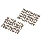 Kép 1/5 - Színes klipsz RJ45 csatlakozóhoz, barna, 100 darabos csomag