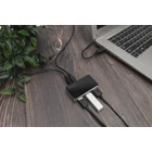 Kép 2/6 - Digitus DA-70220 hálózati csatlakozó USB 2.0 Mini-B 480 Mbit/s Fekete, Ezüst