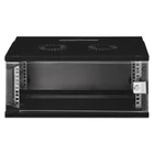 Kép 9/9 - 19" 4U falra szerelhető hálózati szekrény, SOHO PRO 240 x 540 x 400 mm, üvegajtó, fekete, szétszerelve, 60 kg