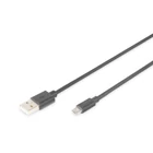 Kép 1/2 - Digitus AK-300110-030-S USB kábel USB 2.0 3 M USB A Micro-USB B Fekete