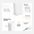Kép 3/7 - Mercusys MB110-4G vezetéknélküli router Ethernet Egysávos (2,4 GHz) Fehér