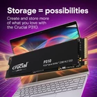Kép 6/6 - Crucial P310 2 TB M.2 PCI Express 4.0 NVMe