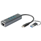 Kép 1/2 - D-Link DUB-2332 hálózati csatlakozó USB C-típus 5000 Mbit/s Szürke