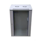 Kép 1/5 - Extralink 18U 600X600 WALL-MOUNTED RACKMOUNT CABINET GRAY Falra szerelhető állvány Szürke