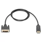 Kép 3/3 - Digitus AK-340301-010-S video átalakító kábel 1 M DisplayPort DVI-D Fekete