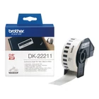 Kép 1/3 - Brother DK-22211 címkéző szalag Fehéren fekete
