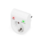 Kép 1/7 - Digitus DN-95400 túlfeszültségvédő Fehér 1 AC kimenet(ek) 230 V