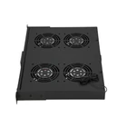 Kép 3/4 - Extralink 19\" RACK MOUNT FAN PANEL (4 FANS) WITH THERMOSTAT Ventilátor panel