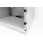 Kép 5/10 - 19" 4U falra szerelhető hálózati szekrény, SOHO 241 x 540 x 400 mm, üvegajtó, szürke, szétszerelt, 60 kg