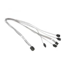 Kép 2/2 - Supermicro MiniSAS / 4 SATA 0.55 m 0,55 M Szürke, Fehér