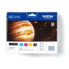 Kép 1/3 - Brother LC1240VALBP tintapatron 4 db Eredeti Fekete, Cián, Magenta, Sárga