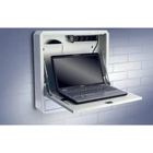 Kép 6/7 - Techly ICRLIM01W2 19" Fali rögzített laptop szekrény polccal - Fehér