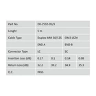 Kép 3/5 - Digitus DK-2532-05/3 InfiniBand és száloptikai kábel 5 M LC SC I-VH Türkizkék