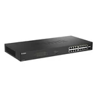 Kép 2/4 - D-Link DGS-1018P Beállítást nem igénylő (unmanaged) Gigabit Ethernet (10/100/1000) Ethernet-áramellátás (PoE) támogatása Fekete