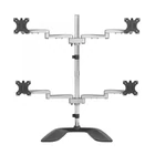 Kép 1/8 - StarTech.com ARMQUADSS asztali TV konzol 81,3 cm (32") Fekete, Ezüst