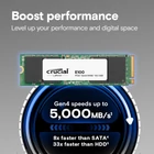 Kép 2/5 - Crucial E100 2 TB M.2 PCI Express 4.0 NVMe