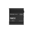 Kép 1/5 - Teltonika TSW212 hálózati kapcsoló Vezérelt L2 Gigabit Ethernet (10/100/1000) Fekete