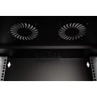Kép 6/9 - 19" 12U falra szerelhető hálózati szekrény, SOHO PRO 595 x 540 x 400 mm, üvegajtó, fekete, szétszerelt, 60 kg