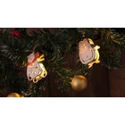 Kép 3/5 - LED karácsonyi lánc, pingvin,medve, elemes (X22072)  Timer 6+18h,10LED, 3000K, 2xAA