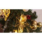 Kép 3/5 - LED karácsonyi lánc, csillag,fém, elemes (X22062)  Timer 6+18h,10LED, 3000K, 2xAA
