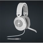 Kép 1/7 - CORSAIR Vezetékes Headset, HS55 Gaming, Ultrakönnyű, Jack dugós, fehér
