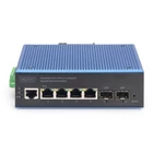 Kép 2/4 - Digitus DN-651154 hálózati kapcsoló Vezérelt L2 Gigabit Ethernet (10/100/1000) Fekete, Kék